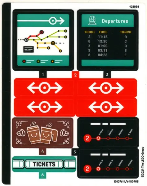 Sticker Sheet for Set 60423, Sheet 1 - (10107614/6480908)
