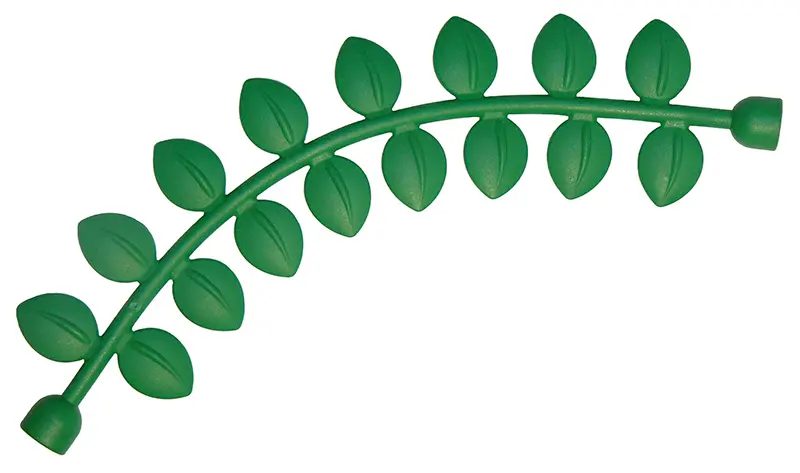 Green Duplo, Plant Vine 14L with Leaves and Stud Receptacles on Ends