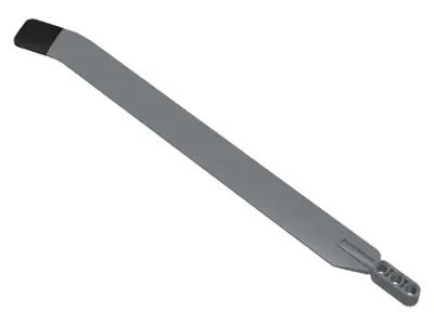 Dark Bluish Gray Technic Rotor Blade Large Bent with 3L Liftarm Thick and Black Rubber Tip Pattern