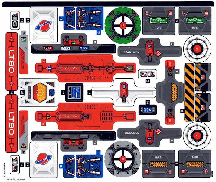 Sticker Sheet for Set 42180 - (10108714/6487219)
