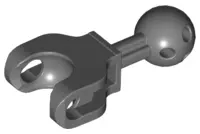 Dark Bluish Gray Hero Factory Arm / Leg with Ball Joint on Axle and Ball Socket, Short