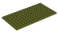 Olive Green Plate 8 x 16