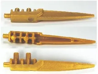 Pearl Gold Hero Factory Weapon, Blade Long - Flexible Rubber