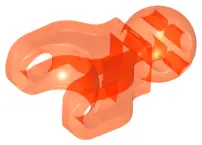 Trans-Neon Orange Hero Factory Arm / Leg with Ball Joint and Ball Socket, Short