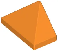Orange Slope 45 2 x 1 Triple with Bottom Stud Holder