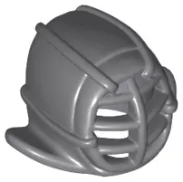 Dark Bluish Gray Minifigure, Headgear Ninjago Kendo Helmet