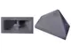 Dark Bluish Gray Slope 45 2 x 1 Triple with Inside Bar