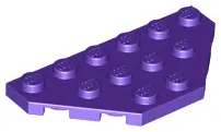 Dark Purple Wedge, Plate 3 x 6 Cut Corners