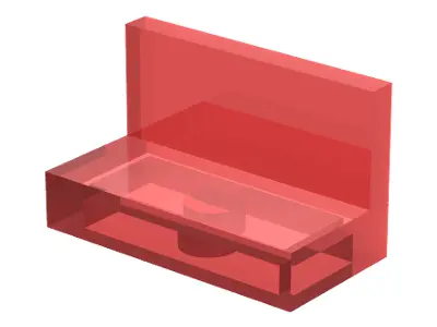 Trans-Red Panel 1 x 2 x 1
