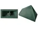 Dark Green Slope 45 2 x 1 Triple with Inside Bar