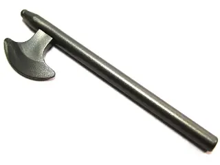 Pearl Dark Gray Minifigure, Weapon Axe, Halberd