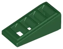 Dark Green Slope 18 2 x 1 x 2/3 with Grille