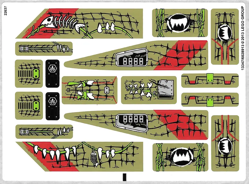 Sticker Sheet for Set 70006 - (13347/6028913)
