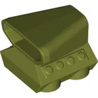 Olive Green Vehicle, Air Scoop Engine Top 2 x 2