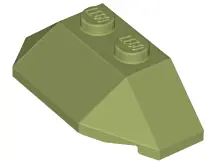 Olive Green Wedge 2 x 4 Triple