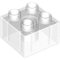 Trans-Clear Duplo, Brick 2 x 2