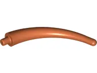 Dark Orange Dinosaur Tail End Section / Horn