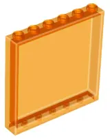 Trans-Orange Panel 1 x 6 x 5