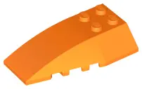 Orange Wedge 6 x 4 Triple Curved