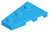 Dark Azure Wedge, Plate 3 x 2 Left