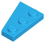 Dark Azure Wedge, Plate 3 x 2 Right