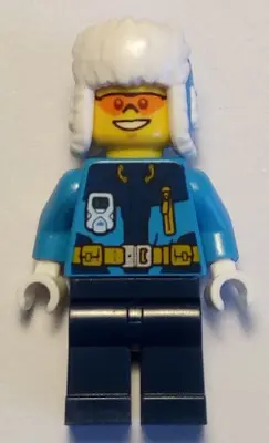 Arctic Explorer - Ushanka Hat, Orange Sunglasses