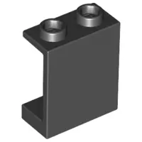 Black Panel 1 x 2 x 2 - Hollow Studs