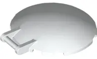 White Dish 6 x 6 Inverted with Bar Handle
