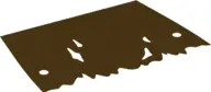 Dark Brown Cloth Awning, Tattered with Holes