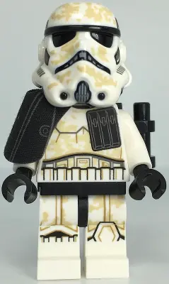 Sandtrooper (Enlisted) - Dual Molded Helmet, Black Pauldron, Ammo Pouch, Dirt Stains, Survival Backp
