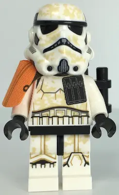Sandtrooper Squad Leader (Captain) - Dual Molded Helmet, Orange Pauldron, Ammo Pouch, Dirt Stains, S