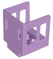 Lavender Duplo, Train Steam Engine Cabin 3 x 3 x 3 1/2