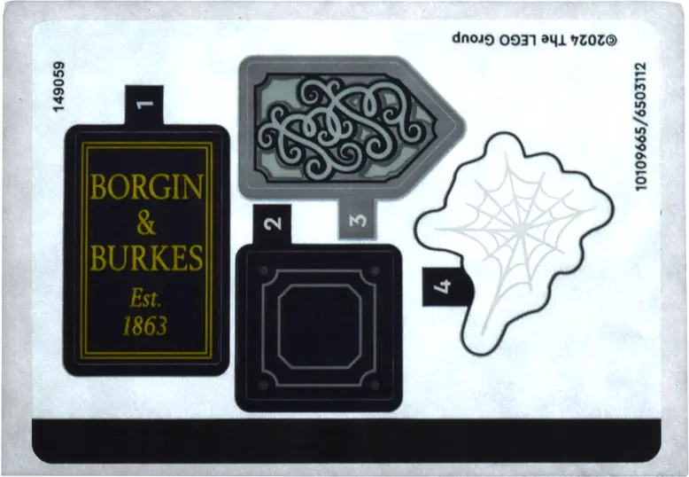 Sticker Sheet for Set 40695 - (10109665/6503112)