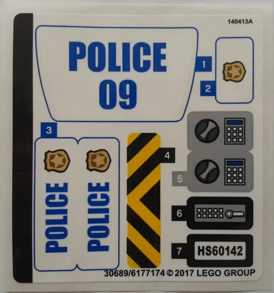 Sticker Sheet for Set 60142 - (30689/6177174)
