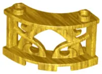 Pearl Gold Fence 3 x 3 x 2 Quarter Round Ornamental with 2 Studs