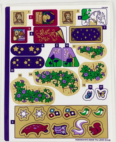 Sticker Sheet for Set 43187 - (75264/6331072)