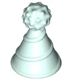 Light Aqua Minifigure, Hat with Small Pin, Party Hat