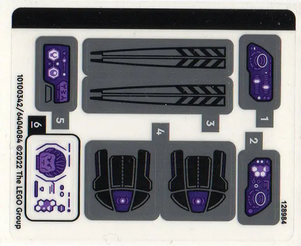 Sticker Sheet for Set 76214 - (10100342/6404084)