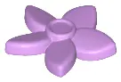 Medium Lavender Friends Accessories Hair Decoration, Flower with Pointed Petals and Small Pin