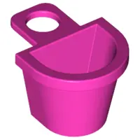 Dark Pink Minifigure Container D-Basket