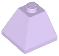 Lavender Slope 45 2 x 2 Double Convex Corner