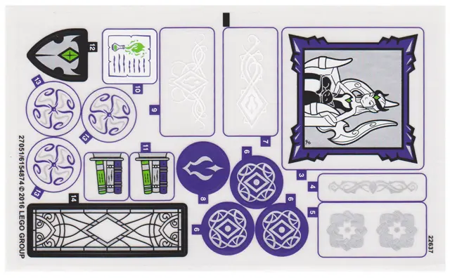 Sticker Sheet for Set 41180, Sheet 1 - (27051/6154874)