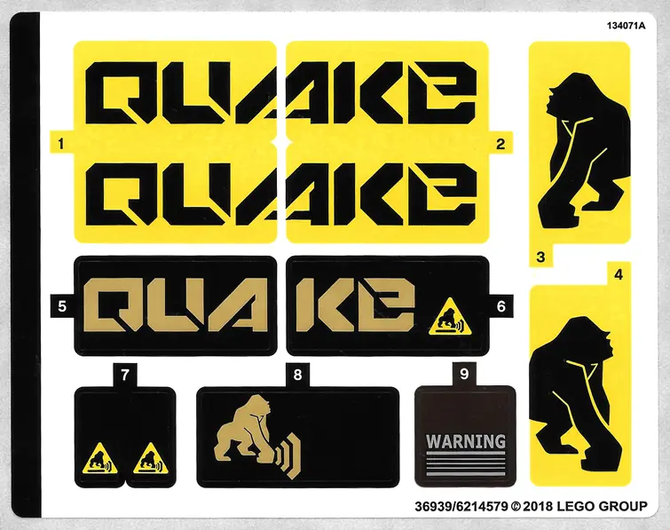 Sticker Sheet for Set 70632 - (36939/6214579)