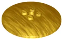 Pearl Gold Dish 6 x 6 Inverted (Radar) - Solid Studs