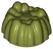 Green Minifigure, Hair Small Stud Size Spiky Tuft
