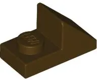 Brown Slope 45 2 x 1 with 2/3 Cutout