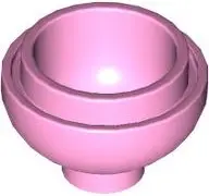 Pink Brick, Round 2 x 2 Dome Bottom