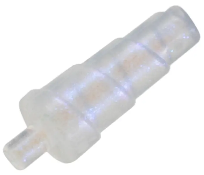 Trans-Clear Minifigure, Spiral Unicorn Horn with Small Pin