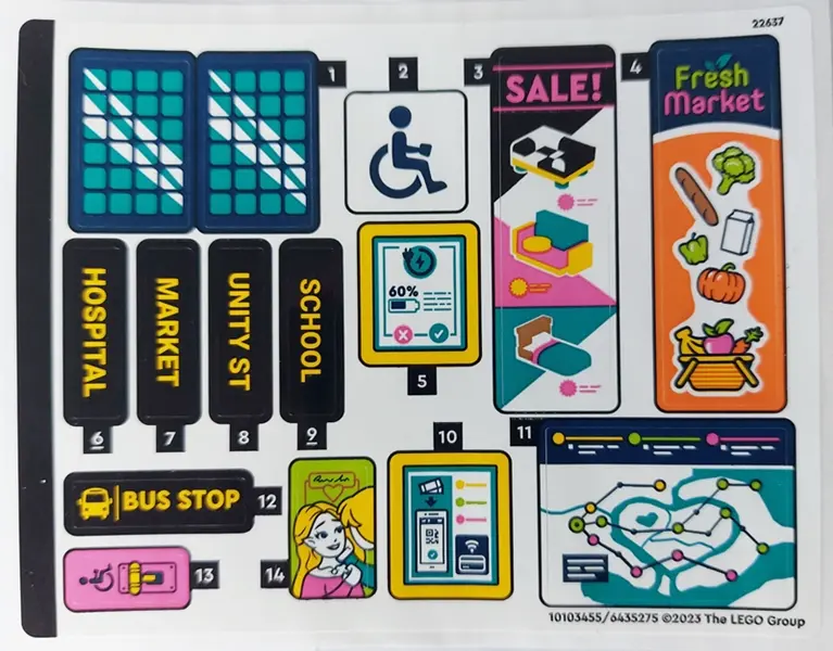 Sticker Sheet for Set 41759 - (10103445/6435275)