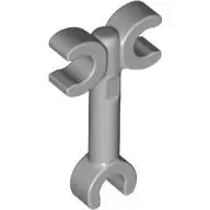 Light Bluish Gray Bar   2L with Clip End and 2 Clips on Opposite Sides